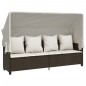 vidaXL 5-tlg. Garten-Sofagarnitur mit Kissen Braun Poly Rattan vidaXL 5-tlg. Garten-Sofagarnitur mit Kissen Braun Poly Rattan