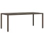 vidaXL 9-tlg. Garten-Essgruppe mit Kissen Braun Poly Rattan vidaXL 9-tlg. Garten-Essgruppe mit Kissen Braun Poly Rattan