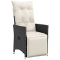 vidaXL 7-tlg. Garten-Essgruppe mit Kissen Schwarz Poly Rattan vidaXL 7-tlg. Garten-Essgruppe mit Kissen Schwarz Poly Rattan