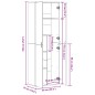 vidaXL Highboard Grau Sonoma 60x35x180 cm Holzwerkstoff vidaXL Highboard Grau Sonoma 60x35x180 cm Holzwerkstoff