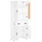 Highboard Weiß 69,5x34x180 cm Holzwerkstoff Highboard Weiß 69,5x34x180 cm Holzwerkstoff