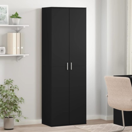 vidaXL Highboard Schwarz 60x35x180 cm Holzwerkstoff