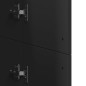 vidaXL Highboard Schwarz 60x35x180 cm Holzwerkstoff vidaXL Highboard Schwarz 60x35x180 cm Holzwerkstoff