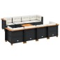 vidaXL 9-tlg. Garten-Sofagarnitur mit Kissen Schwarz Poly Rattan vidaXL 9-tlg. Garten-Sofagarnitur mit Kissen Schwarz Poly Rattan