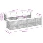 vidaXL 9-tlg. Garten-Sofagarnitur mit Kissen Grau Poly Rattan vidaXL 9-tlg. Garten-Sofagarnitur mit Kissen Grau Poly Rattan
