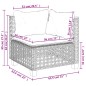 vidaXL 8-tlg. Garten-Sofagarnitur mit Kissen Grau Poly Rattan vidaXL 8-tlg. Garten-Sofagarnitur mit Kissen Grau Poly Rattan
