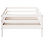 vidaXL Massivholzbett ohne Matratze Weiß 90x200 cm Kiefernholz vidaXL Massivholzbett ohne Matratze Weiß 90x200 cm Kiefernholz