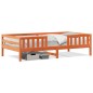 vidaXL Massivholzbett ohne Matratze Wachsbraun 90x190 cm Kiefernholz vidaXL Massivholzbett ohne Matratze Wachsbraun 90x190 cm Kiefernholz