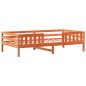 vidaXL Massivholzbett ohne Matratze Wachsbraun 90x190 cm Kiefernholz vidaXL Massivholzbett ohne Matratze Wachsbraun 90x190 cm Kiefernholz