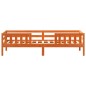 vidaXL Massivholzbett ohne Matratze Wachsbraun 90x190 cm Kiefernholz vidaXL Massivholzbett ohne Matratze Wachsbraun 90x190 cm Kiefernholz