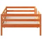 vidaXL Massivholzbett ohne Matratze Wachsbraun 90x190 cm Kiefernholz vidaXL Massivholzbett ohne Matratze Wachsbraun 90x190 cm Kiefernholz