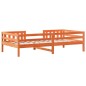vidaXL Massivholzbett ohne Matratze Wachsbraun 90x190 cm Kiefernholz vidaXL Massivholzbett ohne Matratze Wachsbraun 90x190 cm Kiefernholz