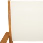 vidaXL 3-tlg. Bistro-Set Cremeweiß Stoff und Massivholz vidaXL 3-tlg. Bistro-Set Cremeweiß Stoff und Massivholz