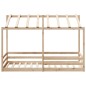 vidaXL Kinderbett mit Dach 100x200 cm Massivholz Kiefer vidaXL Kinderbett mit Dach 100x200 cm Massivholz Kiefer