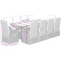 vidaXL 11-tlg. Garten-Essgruppe mit Kissen Grau Poly Rattan vidaXL 11-tlg. Garten-Essgruppe mit Kissen Grau Poly Rattan