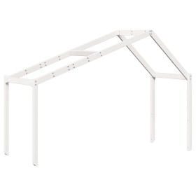vidaXL Dach für Kinderbett Weiß 203x95,5x142 cm Massivholz Kiefer