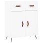 Highboard Weiß 69,5x34x180 cm Holzwerkstoff Highboard Weiß 69,5x34x180 cm Holzwerkstoff