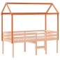 vidaXL Dach für Kinderbett Wachsbraun 217x95,5x159cm Massivholz Kiefer vidaXL Dach für Kinderbett Wachsbraun 217x95,5x159cm Massivholz Kiefer