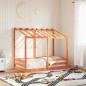 vidaXL Kinderbett mit Dach Wachsbraun 80x160 cm Massivholz Kiefer vidaXL Kinderbett mit Dach Wachsbraun 80x160 cm Massivholz Kiefer