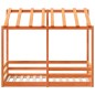 vidaXL Kinderbett mit Dach Wachsbraun 80x160 cm Massivholz Kiefer vidaXL Kinderbett mit Dach Wachsbraun 80x160 cm Massivholz Kiefer