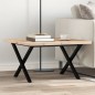 vidaXL Couchtisch X-Gestell 60x60x40,5cm Massivholz Kiefer & Gusseisen vidaXL Couchtisch X-Gestell 60x60x40,5cm Massivholz Kiefer & Gusseisen