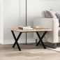 vidaXL Couchtisch X-Gestell 60x60x40,5cm Massivholz Kiefer & Gusseisen vidaXL Couchtisch X-Gestell 60x60x40,5cm Massivholz Kiefer & Gusseisen