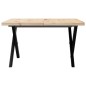 vidaXL Couchtisch X-Gestell 60x60x40,5cm Massivholz Kiefer & Gusseisen vidaXL Couchtisch X-Gestell 60x60x40,5cm Massivholz Kiefer & Gusseisen