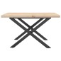 vidaXL Couchtisch X-Gestell 60x60x40,5cm Massivholz Kiefer & Gusseisen vidaXL Couchtisch X-Gestell 60x60x40,5cm Massivholz Kiefer & Gusseisen
