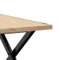 vidaXL Couchtisch X-Gestell 60x60x40,5cm Massivholz Kiefer & Gusseisen vidaXL Couchtisch X-Gestell 60x60x40,5cm Massivholz Kiefer & Gusseisen