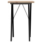 vidaXL Esstisch X-Gestell 50x50x75,5cm Massivholz Kiefer und Gusseisen vidaXL Esstisch X-Gestell 50x50x75,5cm Massivholz Kiefer und Gusseisen