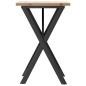 vidaXL Esstisch X-Gestell 50x50x75,5cm Massivholz Kiefer und Gusseisen vidaXL Esstisch X-Gestell 50x50x75,5cm Massivholz Kiefer und Gusseisen