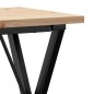 vidaXL Esstisch X-Gestell 50x50x75,5cm Massivholz Kiefer und Gusseisen vidaXL Esstisch X-Gestell 50x50x75,5cm Massivholz Kiefer und Gusseisen