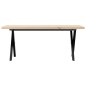 vidaXL Couchtisch X-Gestell 110x40x45,5 cm Massivholz Kiefer Gusseisen vidaXL Couchtisch X-Gestell 110x40x45,5 cm Massivholz Kiefer Gusseisen