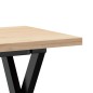 vidaXL Couchtisch X-Gestell 110x40x45,5 cm Massivholz Kiefer Gusseisen vidaXL Couchtisch X-Gestell 110x40x45,5 cm Massivholz Kiefer Gusseisen