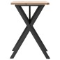 vidaXL Esstisch X-Gestell 80x50x75,5 cm Massivholz Kiefer & Gusseisen vidaXL Esstisch X-Gestell 80x50x75,5 cm Massivholz Kiefer & Gusseisen