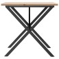 vidaXL Esstisch X-Gestell 90x90x75,5 Massivholz Kiefer und Gusseisen vidaXL Esstisch X-Gestell 90x90x75,5 Massivholz Kiefer und Gusseisen