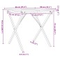 vidaXL Esstisch X-Gestell 90x90x75,5 Massivholz Kiefer und Gusseisen vidaXL Esstisch X-Gestell 90x90x75,5 Massivholz Kiefer und Gusseisen