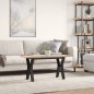 vidaXL Couchtisch Y-Gestell 90x40x45,5cm Massivholz Kiefer & Gusseisen vidaXL Couchtisch Y-Gestell 90x40x45,5cm Massivholz Kiefer & Gusseisen
