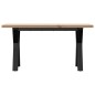 vidaXL Couchtisch Y-Gestell 90x40x45,5cm Massivholz Kiefer & Gusseisen vidaXL Couchtisch Y-Gestell 90x40x45,5cm Massivholz Kiefer & Gusseisen