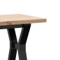 vidaXL Couchtisch Y-Gestell 90x40x45,5cm Massivholz Kiefer & Gusseisen vidaXL Couchtisch Y-Gestell 90x40x45,5cm Massivholz Kiefer & Gusseisen