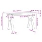 vidaXL Couchtisch Y-Gestell 90x40x45,5cm Massivholz Kiefer & Gusseisen vidaXL Couchtisch Y-Gestell 90x40x45,5cm Massivholz Kiefer & Gusseisen