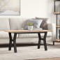 vidaXL Couchtisch Y-Gestell 100x50x45,5 cm Massivholz Kiefer Gusseisen vidaXL Couchtisch Y-Gestell 100x50x45,5 cm Massivholz Kiefer Gusseisen