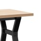 vidaXL Couchtisch Y-Gestell 100x50x45,5 cm Massivholz Kiefer Gusseisen vidaXL Couchtisch Y-Gestell 100x50x45,5 cm Massivholz Kiefer Gusseisen