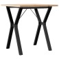 vidaXL Esstisch Y-Gestell 70x70x75,5 cm Massivholz Kiefer & Gusseisen vidaXL Esstisch Y-Gestell 70x70x75,5 cm Massivholz Kiefer & Gusseisen