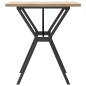 vidaXL Esstisch Y-Gestell 70x70x75,5 cm Massivholz Kiefer & Gusseisen vidaXL Esstisch Y-Gestell 70x70x75,5 cm Massivholz Kiefer & Gusseisen