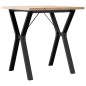 vidaXL Esstisch Y-Gestell 70x70x75,5 cm Massivholz Kiefer & Gusseisen vidaXL Esstisch Y-Gestell 70x70x75,5 cm Massivholz Kiefer & Gusseisen