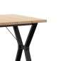vidaXL Esstisch Y-Gestell 70x70x75,5 cm Massivholz Kiefer & Gusseisen vidaXL Esstisch Y-Gestell 70x70x75,5 cm Massivholz Kiefer & Gusseisen