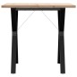 vidaXL Esstisch Y-Gestell 80x80x75,5 cm Massivholz Kiefer & Gusseisen vidaXL Esstisch Y-Gestell 80x80x75,5 cm Massivholz Kiefer & Gusseisen