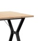 vidaXL Esstisch Y-Gestell 80x80x75,5 cm Massivholz Kiefer & Gusseisen vidaXL Esstisch Y-Gestell 80x80x75,5 cm Massivholz Kiefer & Gusseisen