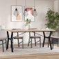 vidaXL Esstisch Y-Gestell 180x90x75,5 cm Massivholz Kiefer & Gusseisen vidaXL Esstisch Y-Gestell 180x90x75,5 cm Massivholz Kiefer & Gusseisen